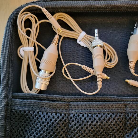 Samson Wireless Mic Microphone Headset Earpiece Beige Lightweight - Picture 3 of 7